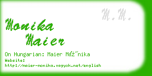 monika maier business card